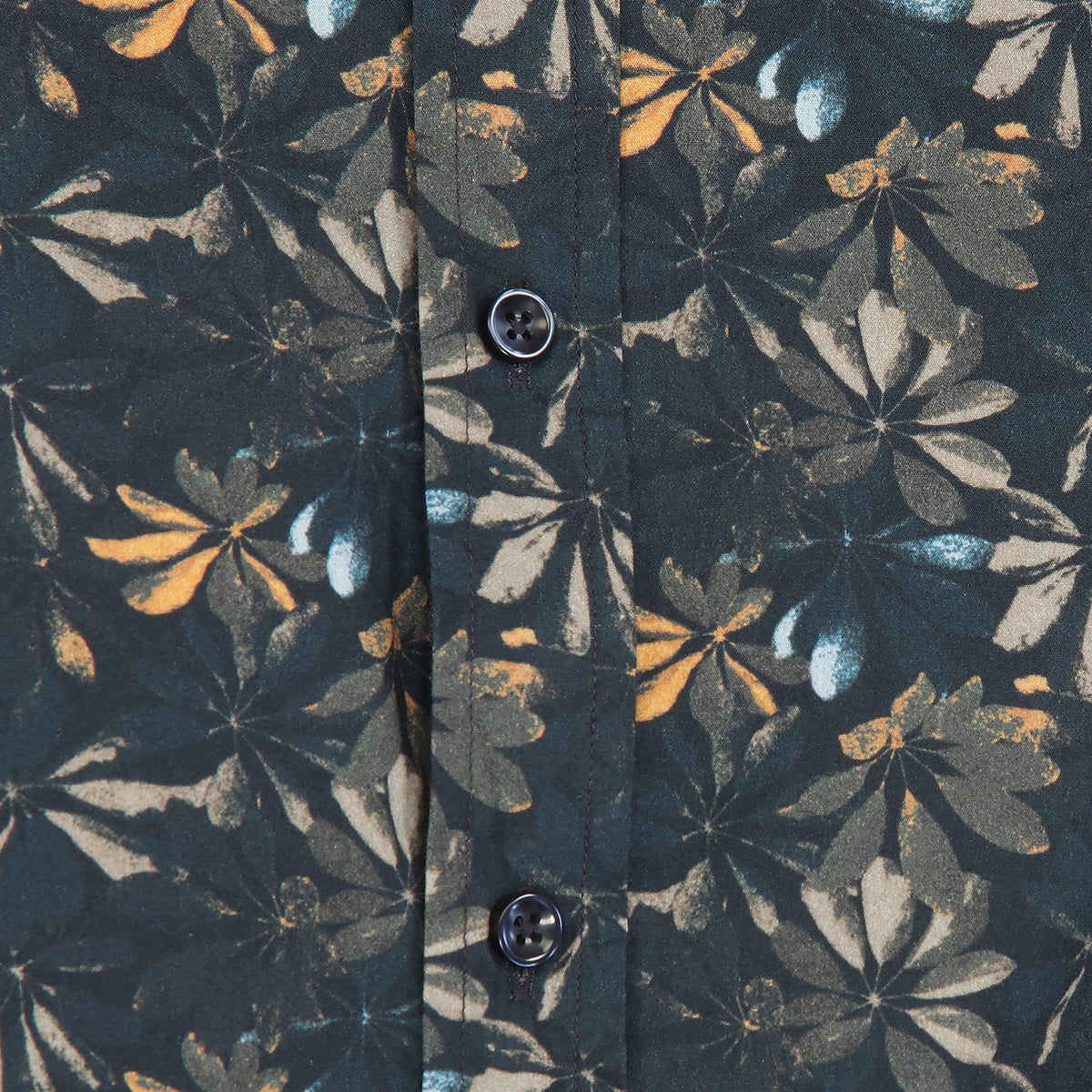 Navy Lily Print