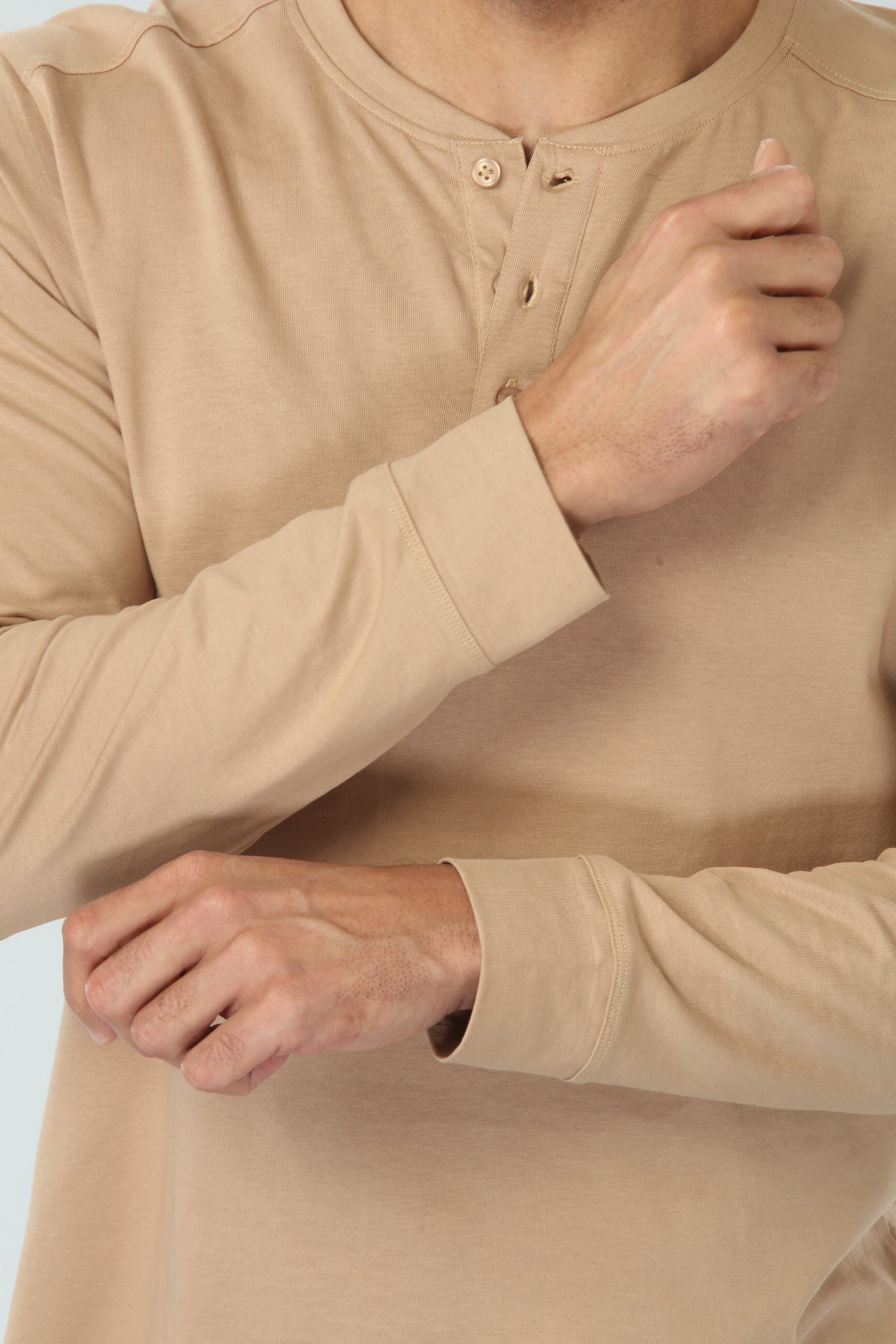 Gilded Beige Henley