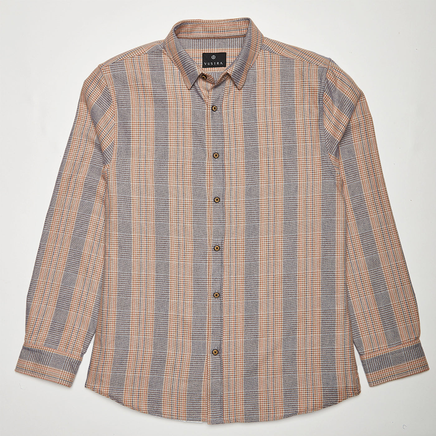 Khakhi Grey Check Flannel