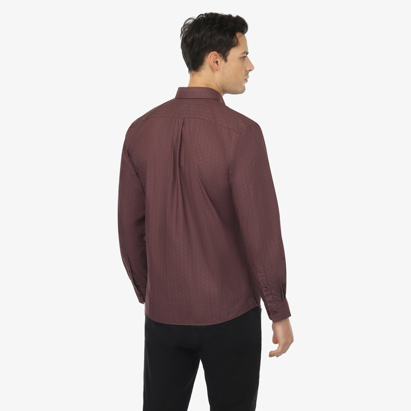 Maple Grove Print Button-Down Shirt