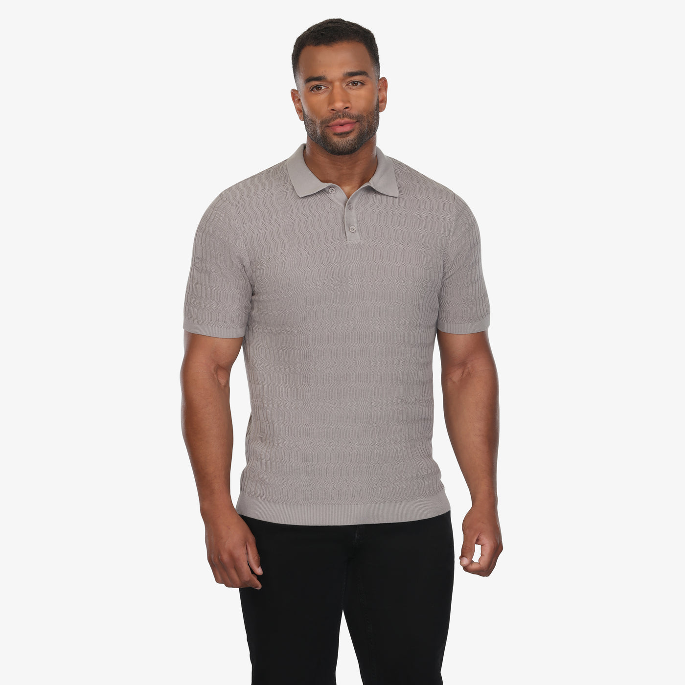 Stone Luxe Knit Polo