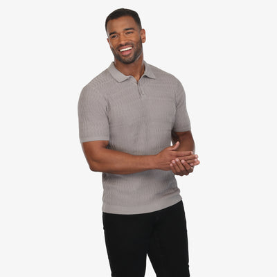Stone Luxe Knit Polo